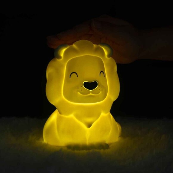 Dhink Silikon Gece Lambası Aslan Sarı - 7