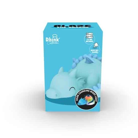 Dhink Silikon Gece Lambası Dragon Mavi - 2