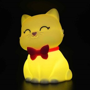 Dhink Silikon Gece Lambası Kedi Tosh Beyaz - 4