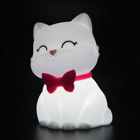 Dhink Silikon Gece Lambası Kedi Tosh Beyaz - 5