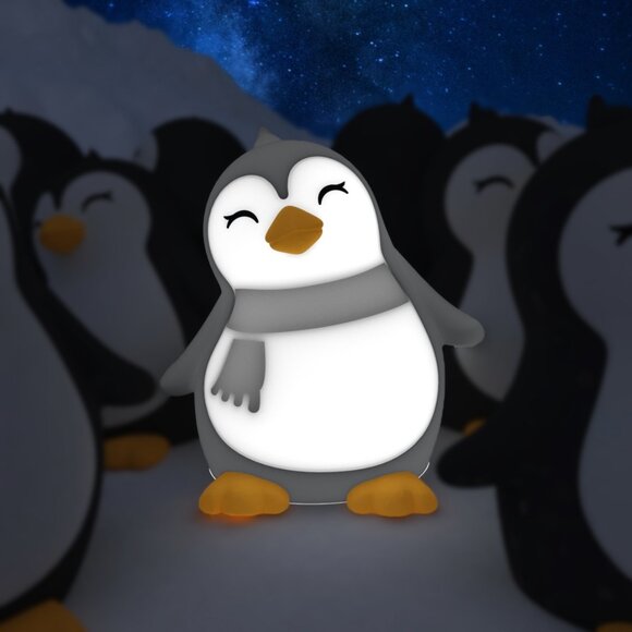 Dhink Penguen Silikon Şarjlı Gece Lambası - 3
