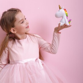DHINK Yeni Sparkle Unicorn Gece Lambası - 4