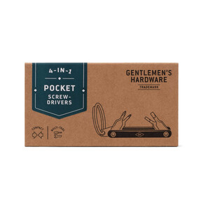 Gentelmens Hardware POCKET SCREW DRIVERS Tornavida Seti Anahtarlık No603 - 1
