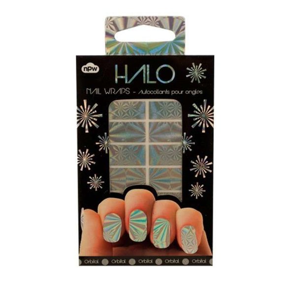 HALO NAIL WRAPS ORBITAL Gümüşi Tırnak Kaplaması Seti - 1