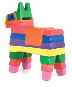 Kikkerland COIN BANK PINATA Çok Renkli Seramik Kumbara - 2