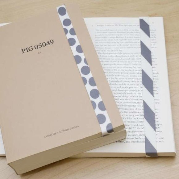 Kikkerland RUBBER BAND Lastik Bant Kitap Ayracı Gri - 2