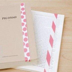 Kikkerland RUBBER BAND Lastik Bant Kitap Ayracı Pembe - 3