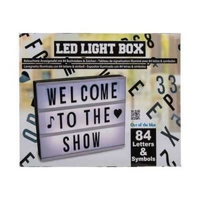LED LIGHT BOX Işıklı Mesaj Panosu 84 Harf ve Sembol - 2