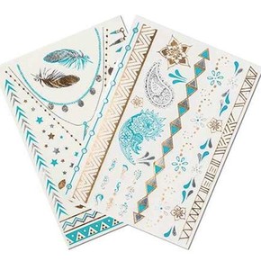METALLIC JEWELLERY TATTOOS Geçici Metalik Mücevher Dövmeleri - 2