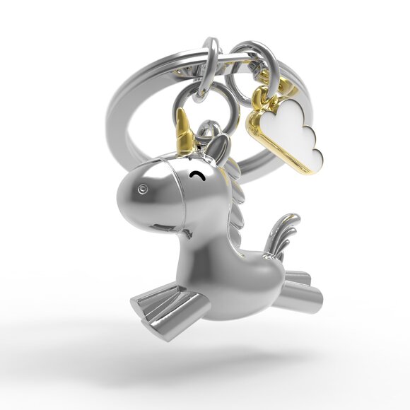 Metalmorphose 3D Uçan Unicorn Anahtarlık - 1