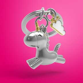Metalmorphose 3D Uçan Unicorn Anahtarlık - 2
