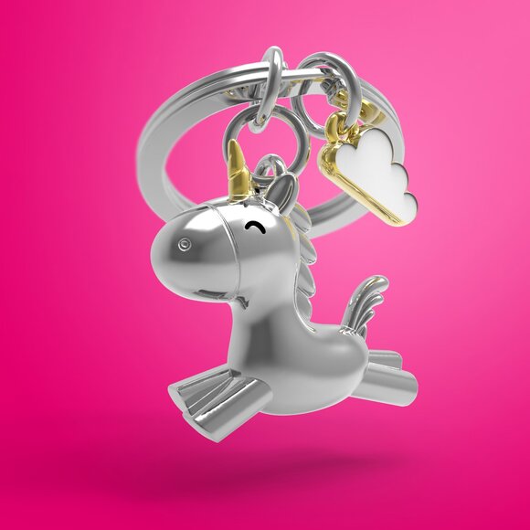 Metalmorphose 3D Uçan Unicorn Anahtarlık - 2