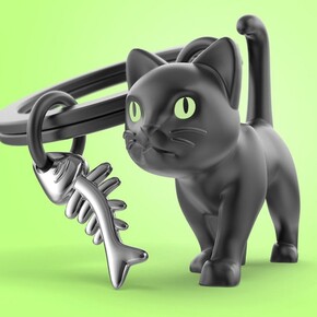 Metalmorphose Black Cat Anahtarlık - 2