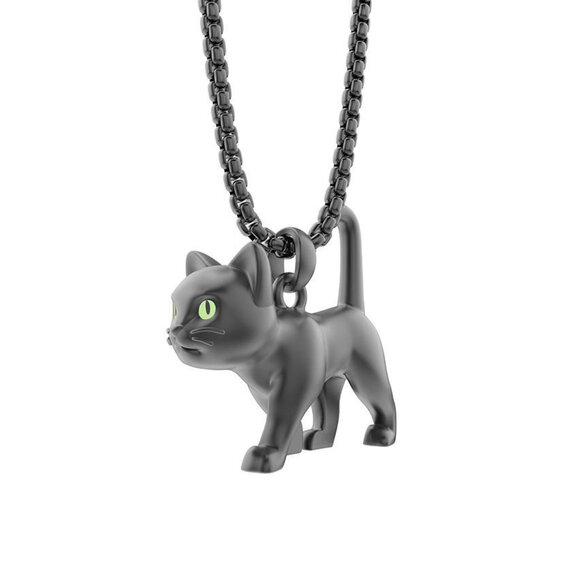 Metalmorphose Black Cat Kolye - 1