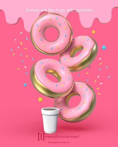 Metalmorphose Donut Anahtarlık - 5