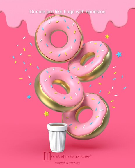 Metalmorphose Donut Anahtarlık - 5