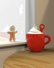 Metalmorphose Köpüklü Fincan ve Gingerbread Anahtarlık - 2