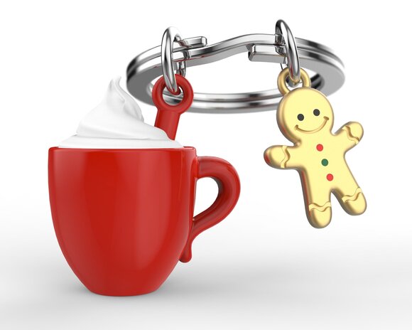 Metalmorphose Köpüklü Fincan ve Gingerbread Anahtarlık - 1