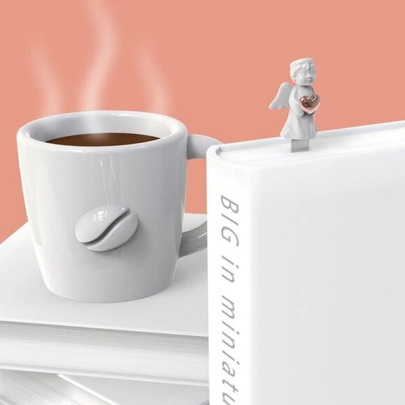 Metalmorphose Melek ve Rose Gold Kalp Kitap Ayracı - 4