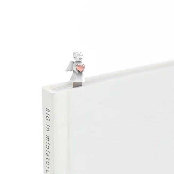 Metalmorphose Melek ve Rose Gold Kalp Kitap Ayracı - 3