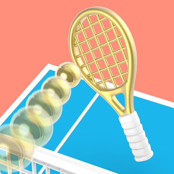 Metalmorphose Tenis Raketi Anahtarlık Gold - 3