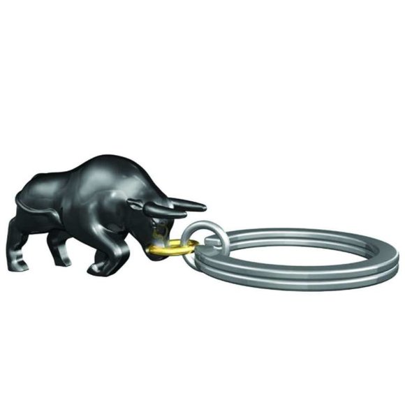 Metalmorphose BUllring Boğa Anahtarlık Metalik Gri - 3