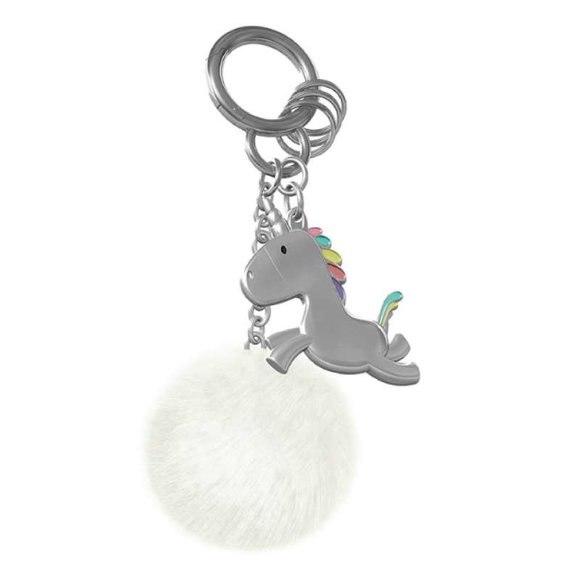 Metalmorphose UNicorn Lover Charm Pomponlu Anahtarlık - 1