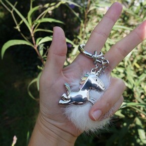 Metalmorphose UNicorn Lover Charm Pomponlu Anahtarlık - 4