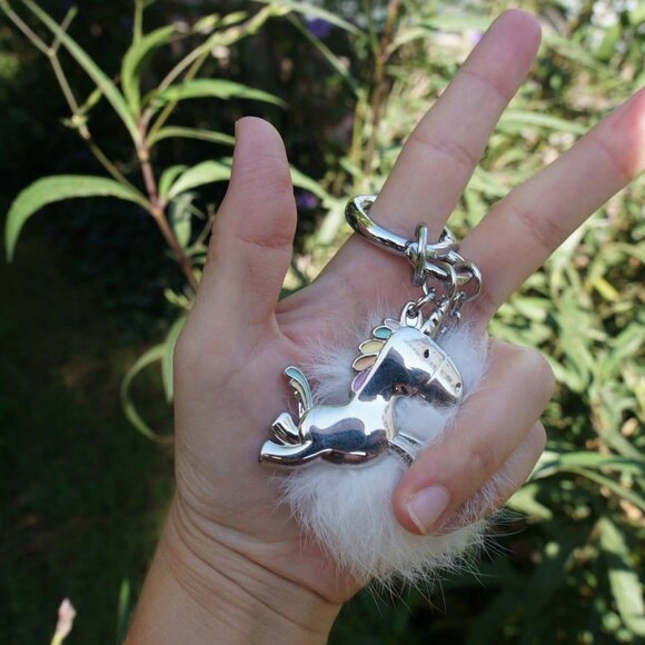 Metalmorphose UNicorn Lover Charm Pomponlu Anahtarlık - 4