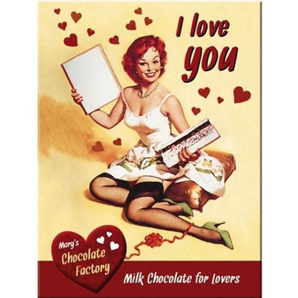 Nostalgic Art I Love You Chocolate Magnet - 1