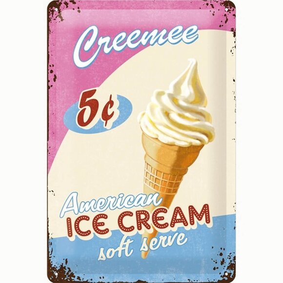 Nostalgic Art Ice Cream Metal Pano 20 x 30 cm - 1
