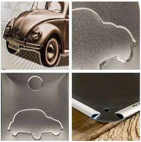 Nostalgic Art VW Retro Beetle Kabartmalı Metal Duvar Panosu - 2