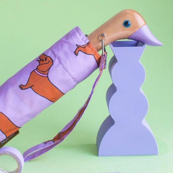 Original Duckhead Duck Kompakt Şemsiye Dachshund Purple - 2