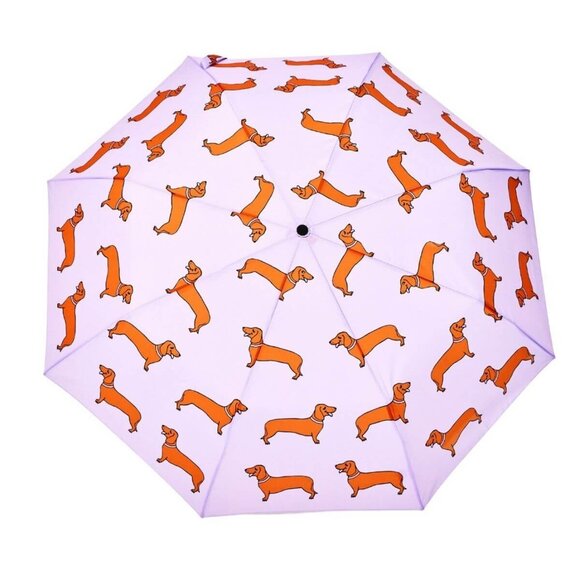 Original Duckhead Duck Kompakt Şemsiye Dachshund Purple - 5